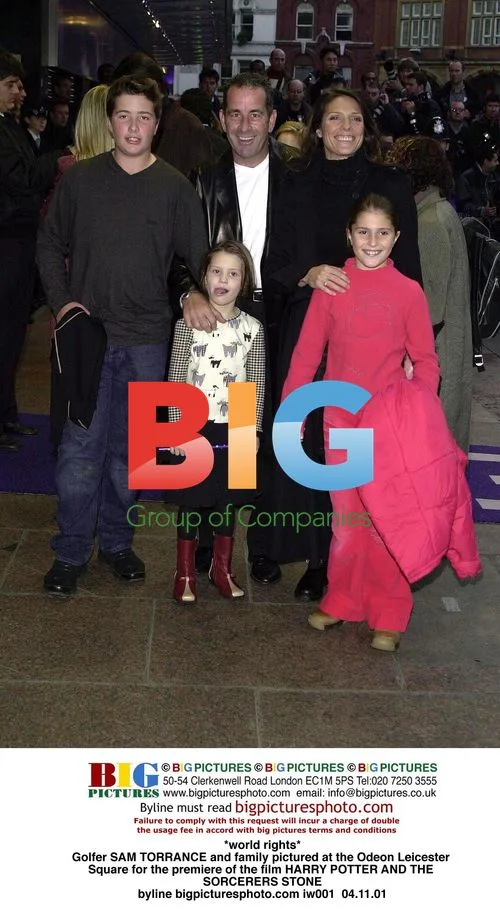 Sam Torrance and family at Harry Potter premiere