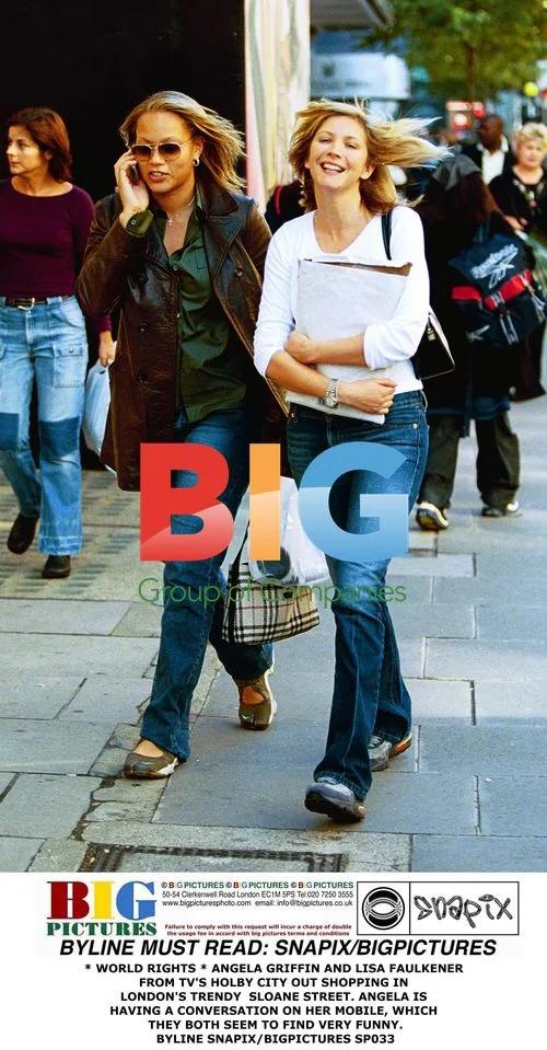 Angela Griffin and Lisa Faulkener Shopping