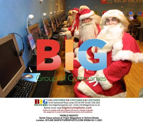 Santa Claus school at Virgin Megastore, London