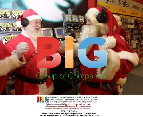 Santa Claus school at Virgin Megastore, London