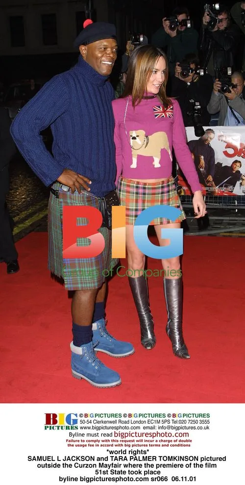 SAMUEL L JACKSON and TARA PALMER TOMKINSON at 51st State premiere