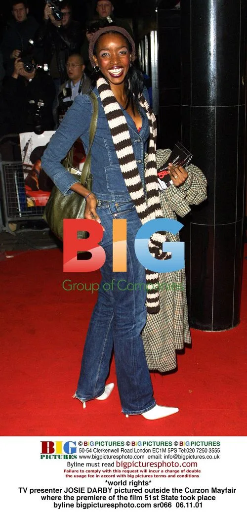 TV presenter JOSIE DARBY at 51st State film premiere