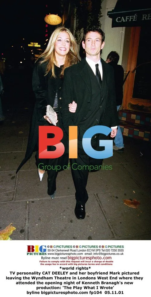 Cat Deeley and boyfriend Mark leave theatre