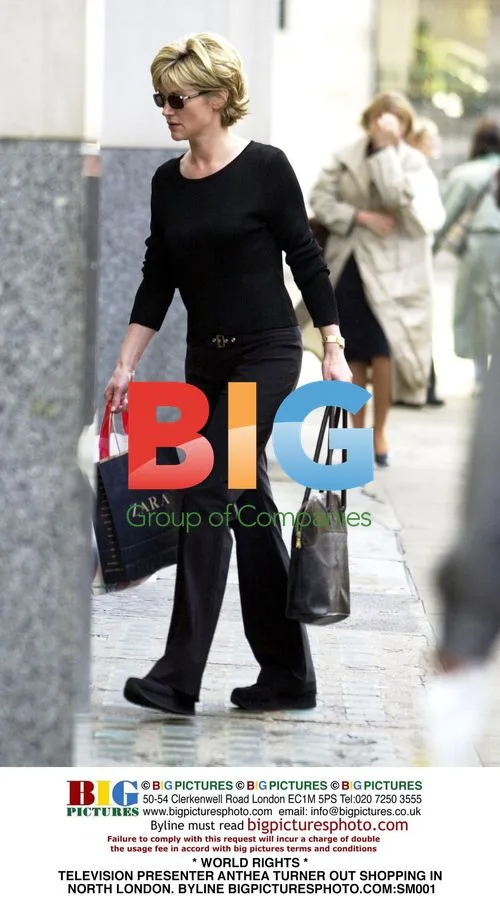 Anthea Turner Shopping in North London