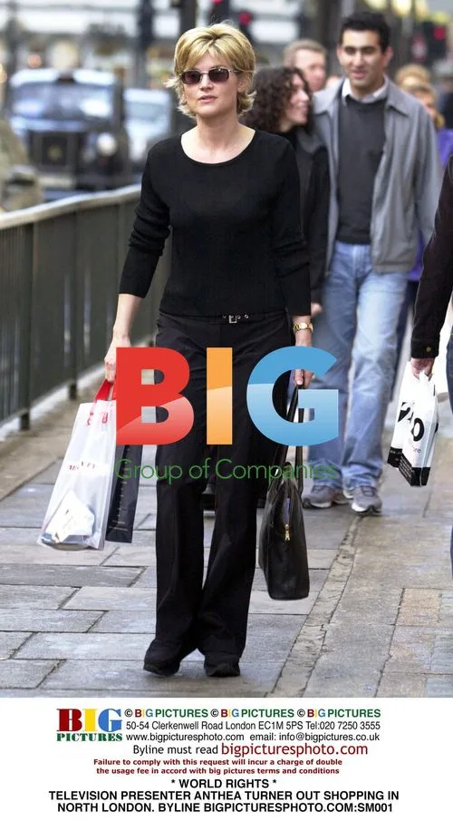 Anthea Turner Shopping in North London