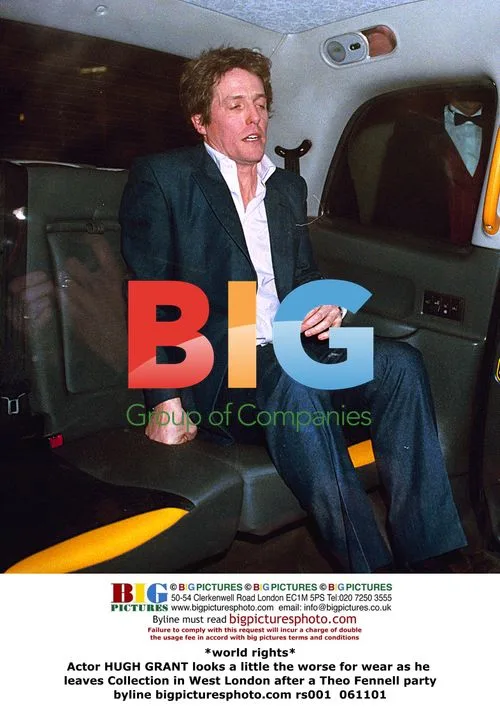 Hugh Grant Leaving Theo Fennell Party