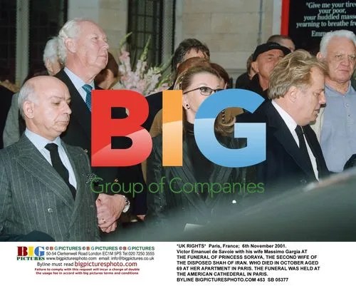 Victor Emanuel de Savoie at Princess Soraya's Funeral