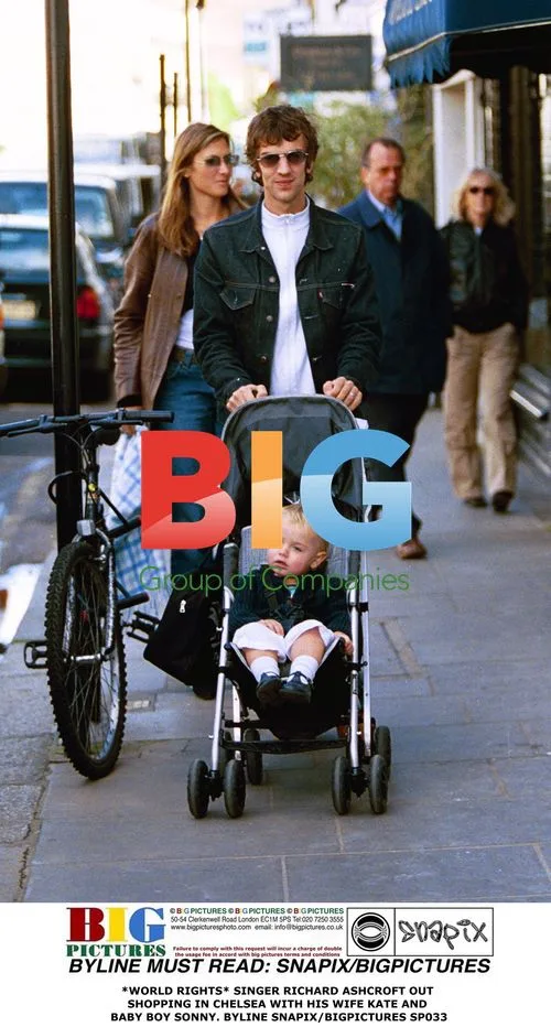 Richard Ashcroft out shopping with family