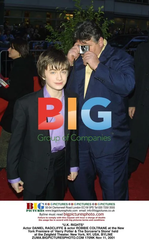 Daniel Radcliffe & Robbie Coltrane at 'Harry Potter' Premiere