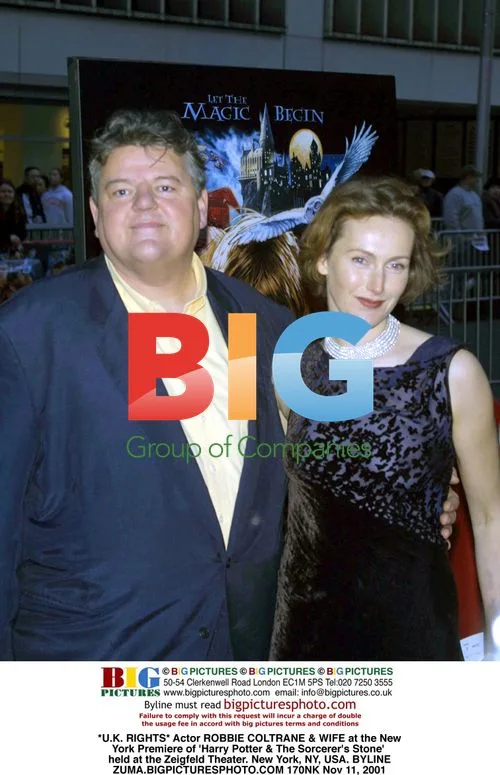 ROBBIE COLTRANE & WIFE at 'Harry Potter' Premiere