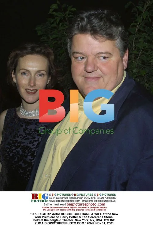 Robbie Coltrane & Wife at 'Harry Potter' Premiere