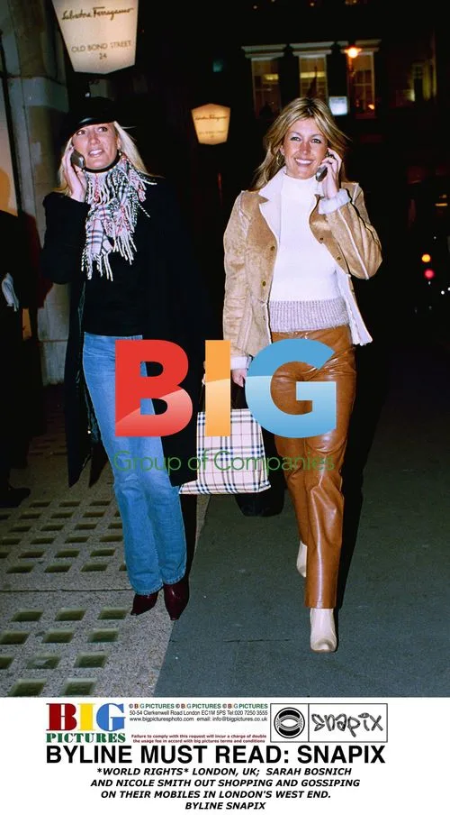 Sarah Bosnich and Nicole Smith Shopping in London