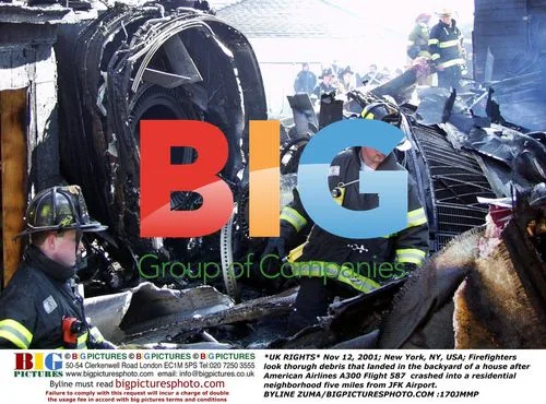 Firefighters at Crash Site