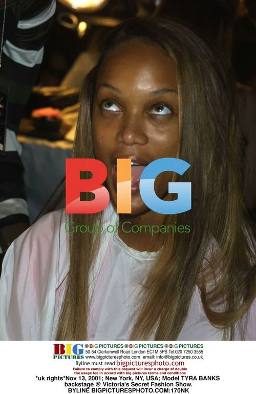 Tyra Banks Backstage at Victoria's Secret Fashion Show
