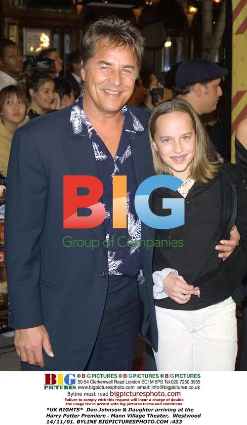 Don Johnson & Daughter at Harry Potter Premiere