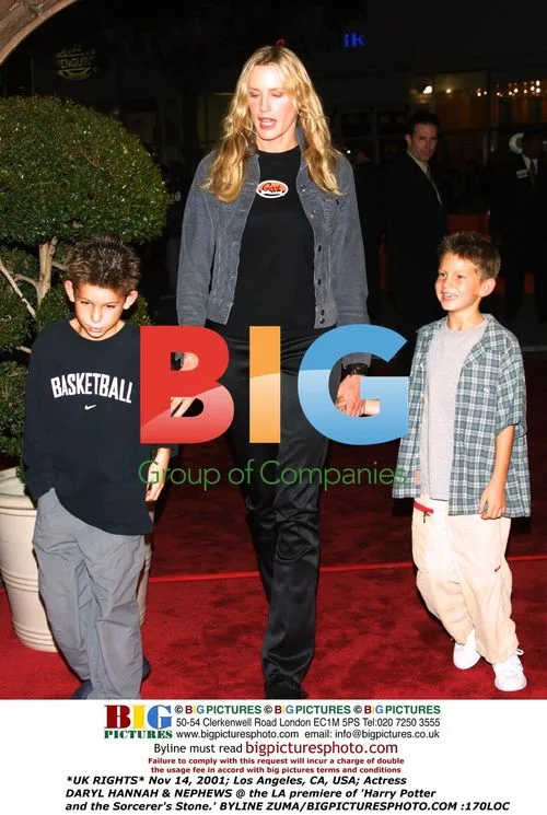 Daryl Hannah and Nephews at 'Harry Potter' Premiere
