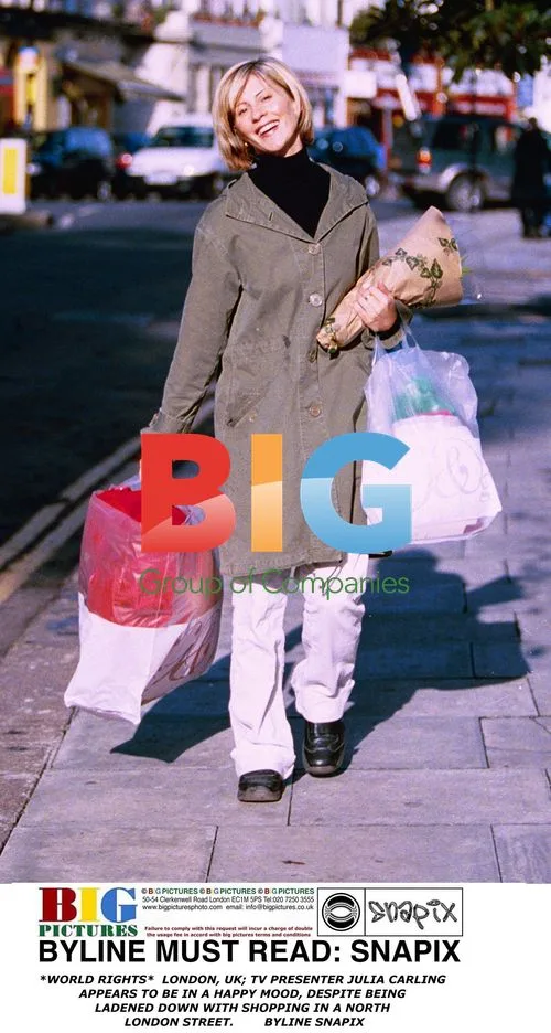 TV Presenter Julia Carling Shopping