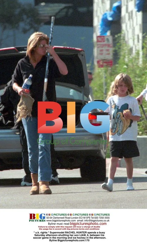 Rachel Hunter with son Liam