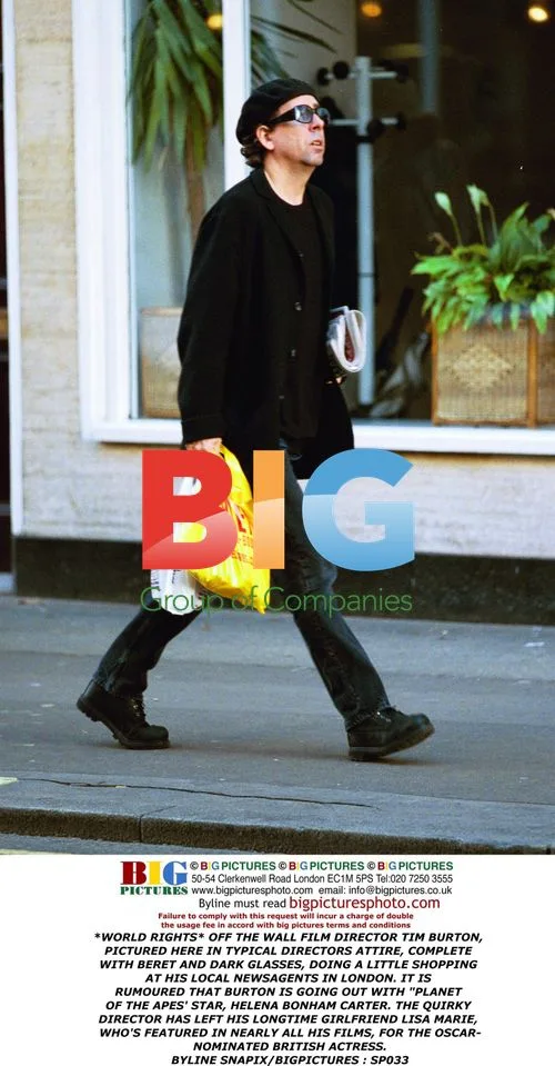 Tim Burton Out Shopping in London