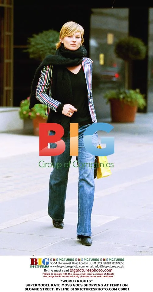 Kate Moss shops at Fendi on Sloane Street