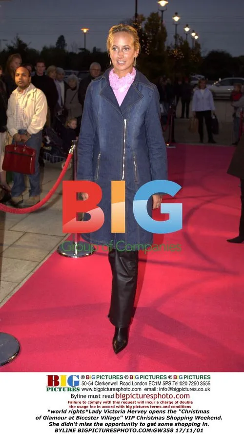 Lady Victoria Hervey opens Christmas event at Bicester Village