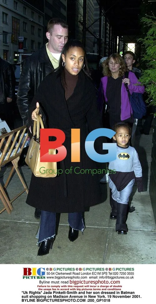 Jada Pinkett-Smith and Son in Batman Suit