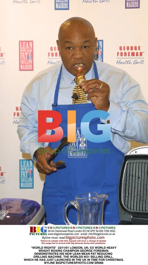 George Foreman Demonstrates New Grill