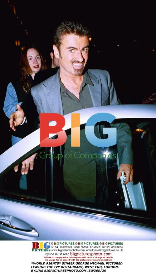 George Michael Leaving The Ivy Restaurant, London