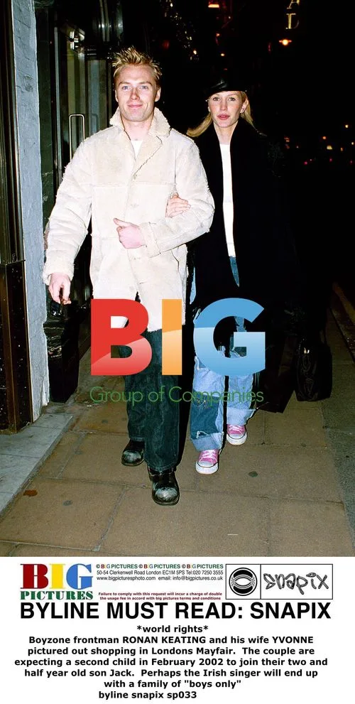 Ronan Keating and wife Yvonne out shopping