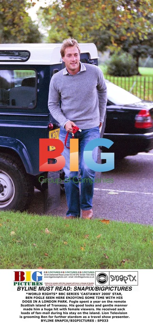Ben Fogle enjoying time with dogs in London park