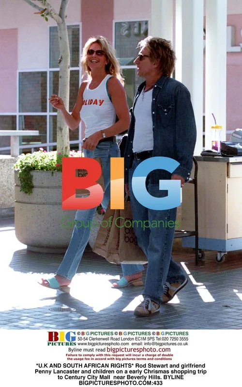 Rod Stewart and Penny Lancaster shopping in Beverly Hills