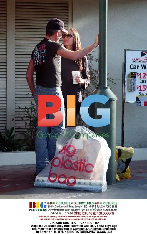 Angelina Jolie and Billy Bob Thornton Christmas Shopping
