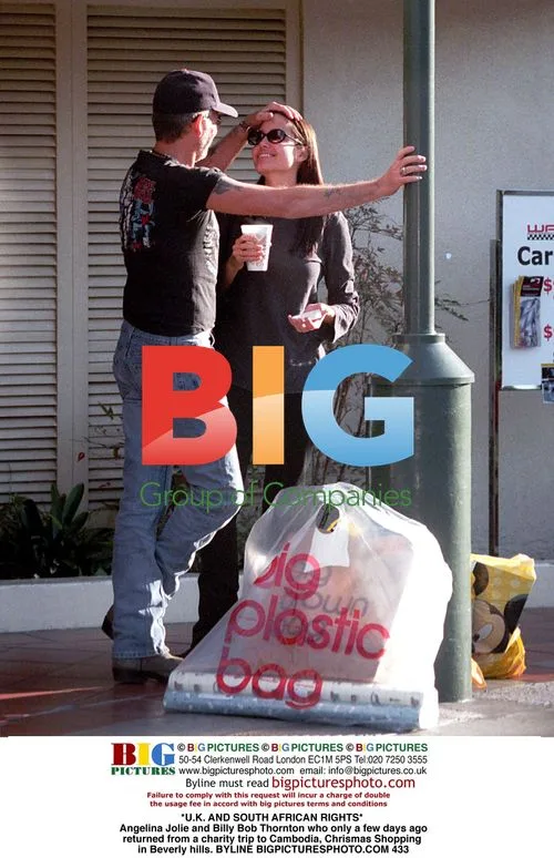 Angelina Jolie and Billy Bob Thornton Christmas Shopping