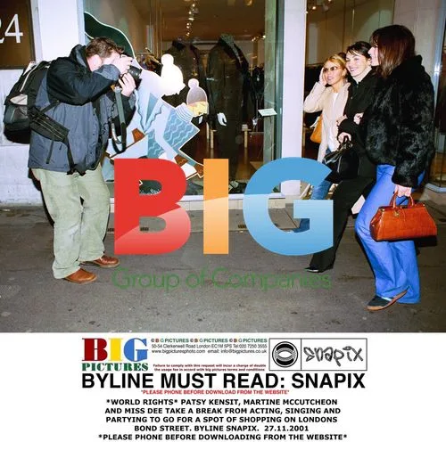 Patsy Kensit, Martine McCutcheon and Miss Dee go shopping