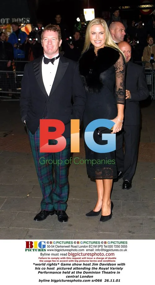 Jim Davidson with co-host at Royal Variety Performance