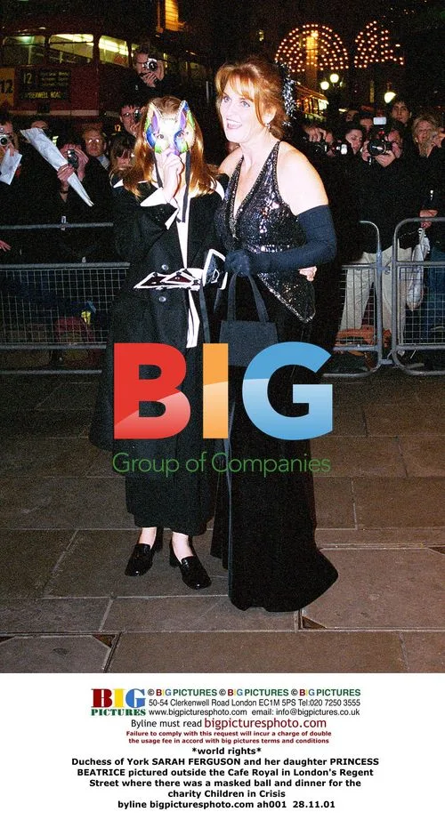 Duchess of York and Princess Beatrice at Charity Ball