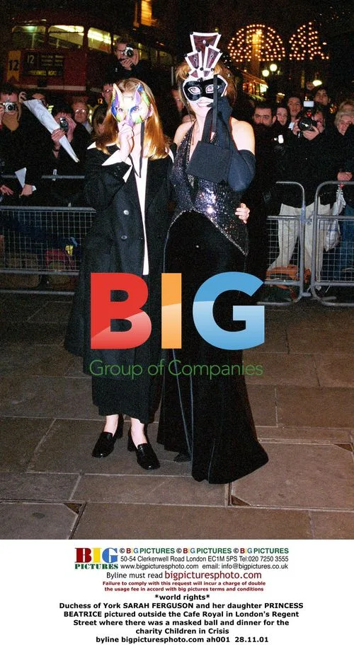 Duchess of York and Princess Beatrice at Charity Ball