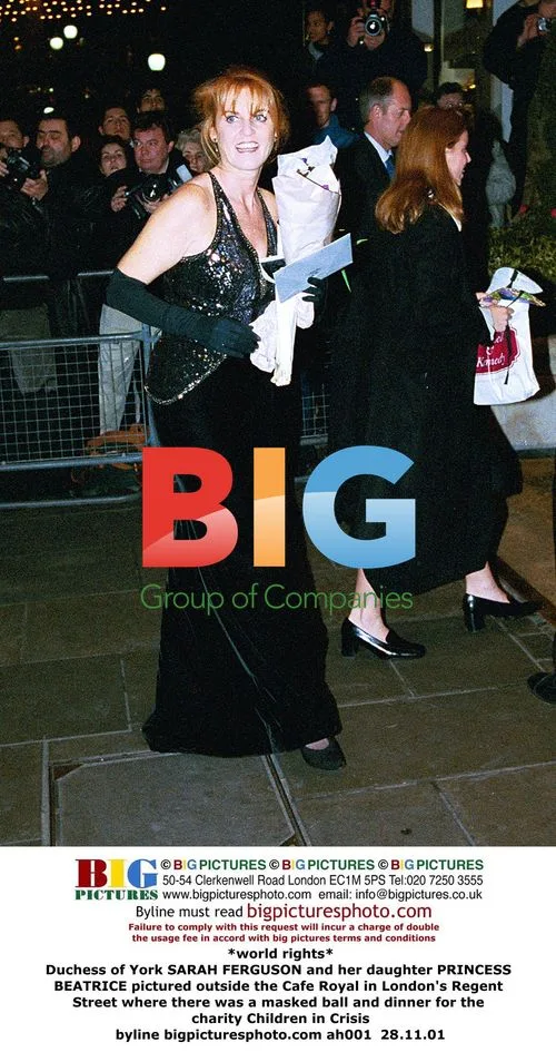Duchess of York and Princess Beatrice at Charity Gala