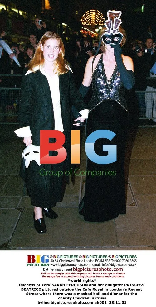 Duchess of York and Princess Beatrice at Charity Gala