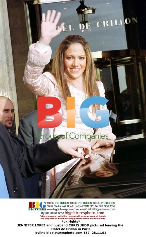 JENNIFER LOPEZ and Chris Judd in Paris