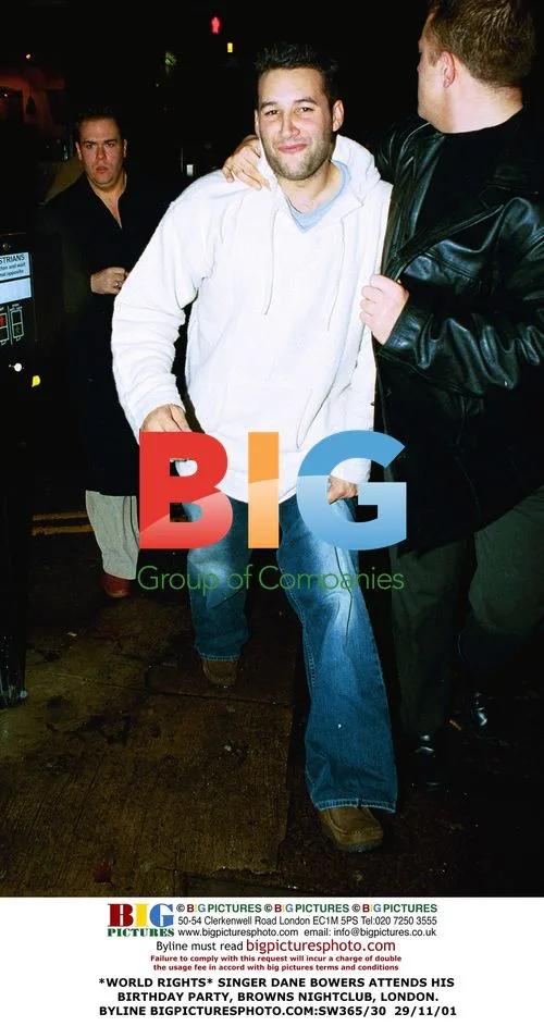 Singer Dane Bowers at Birthday Party