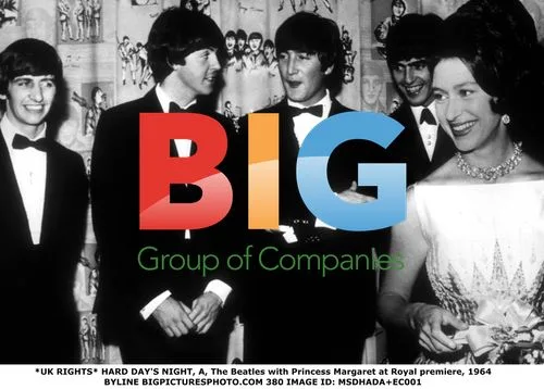 The Beatles and Princess Margaret at Royal Premiere