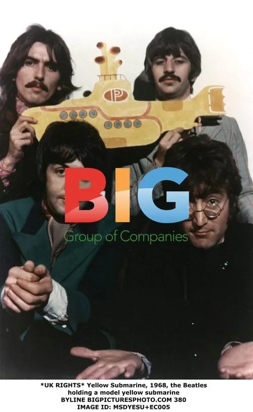 The Beatles with Yellow Submarine Model