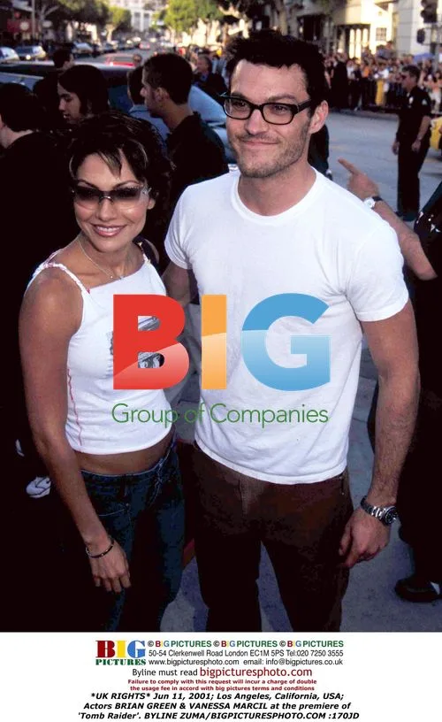 Brian Green & Vanessa Marcil at 'Tomb Raider' Premiere