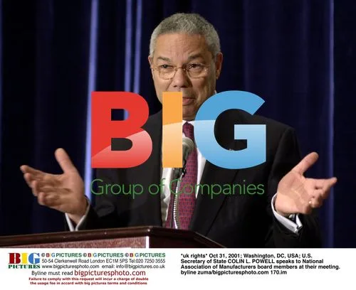Colin Powell speaks to National Association of Manufacturers