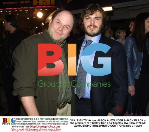 JASON ALEXANDER & JACK BLACK at 'Shallow Hal' Premiere
