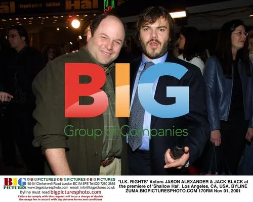 JASON ALEXANDER & JACK BLACK at 'Shallow Hal' Premiere