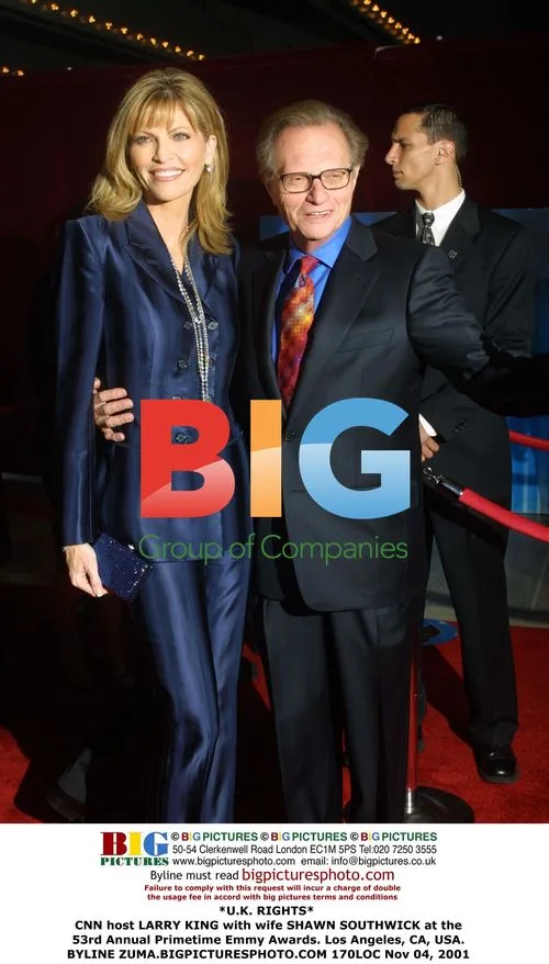 LARRY KING and SHAWN SOUTHWICK at 53rd Emmy Awards