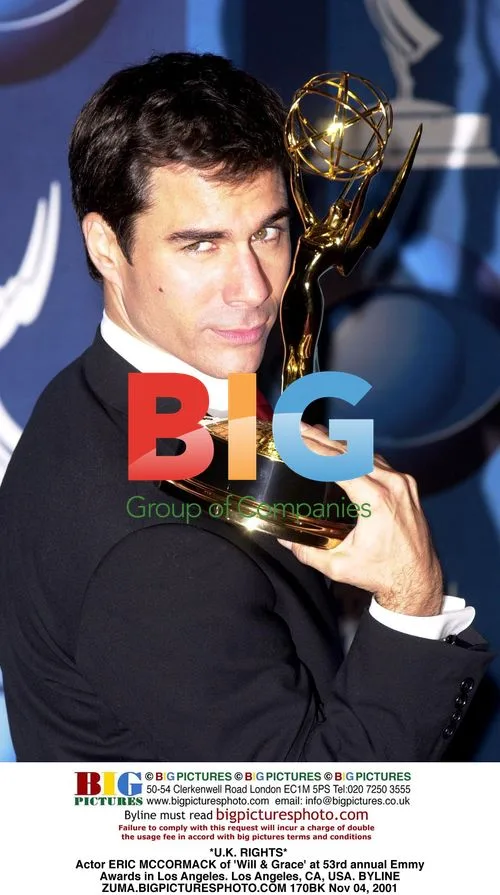 Eric McCormack at 53rd Emmy Awards