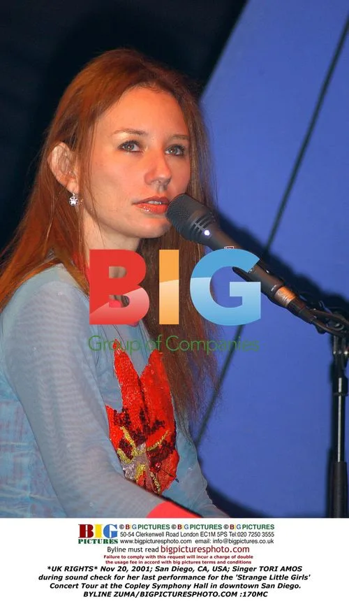 Tori Amos performs sound check in San Diego